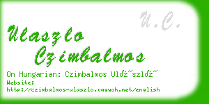 ulaszlo czimbalmos business card